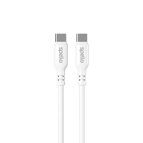 Spello kabel USB-C na USB-C 1m bílá