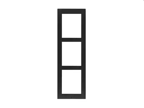 2N IP Verso - Rám pro instalaci na povrch černá / 3 moduly