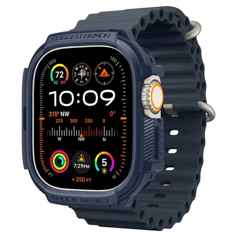 Spigen Rugged Armor ochranný kryt pro Apple Watch Ultra 2/1 49mm modrá