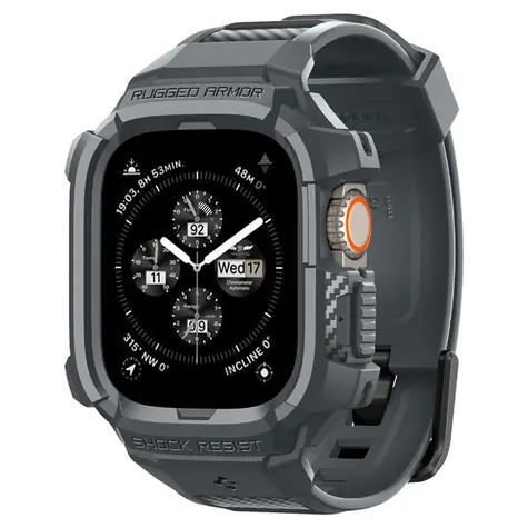 Spigen Rugged Armor Pro ochranný kryt pro Apple Watch Ultra 2/1 49mm tmavě šedá