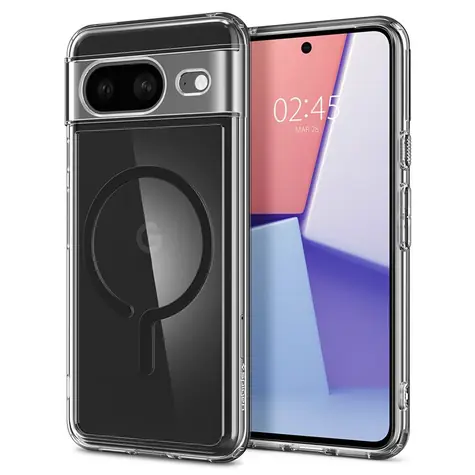 Spigen Ultra Hybrid OneTap Metal Ring MagSafe ochranný kryt pro Google Pixel 8 černá