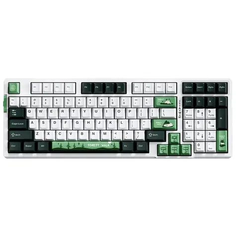 VGN V98 Pro Berry Ice Cream - Forest / Bezdrátová herní klávesnice / mechanická / 2.4GHz + Bluetooth / US Layout