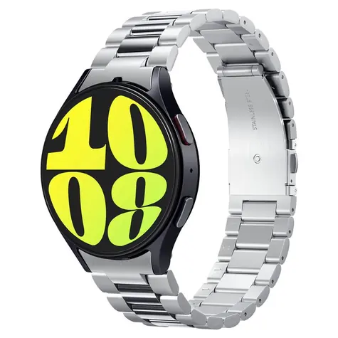 Spigen Modern Fit 316L nerezový řemínek pro Samsung Galaxy Watch 7 44 & 40 mm stříbrná