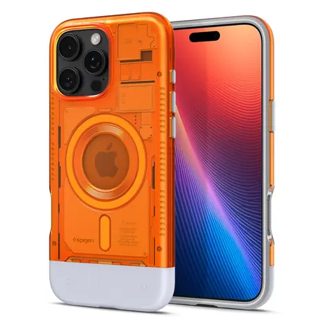 Spigen Classic C1 MagSafe kryt pro Apple iPhone 16 Pro oranžová
