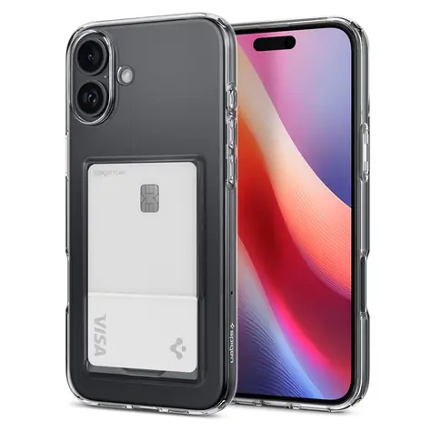 Spigen Crystal Slot Zadní kryt pro Apple iPhone 16 crystal clear