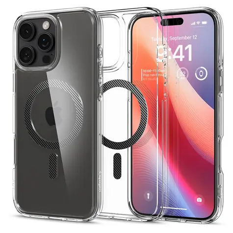 Spigen Ultra Hybrid MagSafe ochranný kryt pro Apple iPhone 16 Pro Max carbon fiber