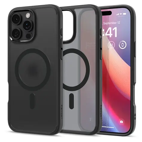 Spigen Ultra Hybrid MagSafe ochranný kryt pro Apple iPhone 16 Pro Max frost black
