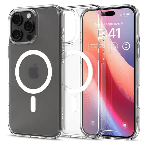 Spigen Ultra Hybrid MagSafe ochranný kryt pro Apple iPhone 16 Pro Max frost clear