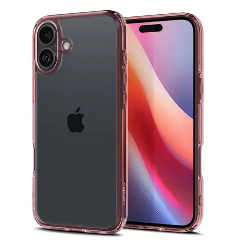 Spigen Ultra Hybrid ochranný kryt pro Apple iPhone 16 rose crystal
