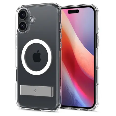 Spigen Ultra Hybrid S MagSafe ochranný kryt pro Apple iPhone 16 crystal clear