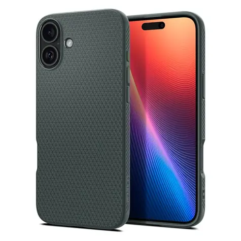 Spigen Liquid Air ochranný kryt pro Apple iPhone 16 zelená