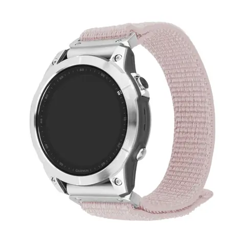 FIXED Nylonový řemínek Nylon Sporty Strap pro Garmin QuickFit 22mm růžově zlatý / doprodej