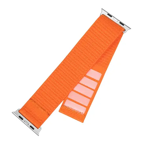 FIXED Nylonový řemínek Nylon Sporty Strap pro Apple Watch Ultra 49mm oranžový