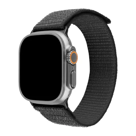 FIXED Nylonový řemínek Nylon Sporty Strap pro Apple Watch Ultra 49mm tmavě šedý