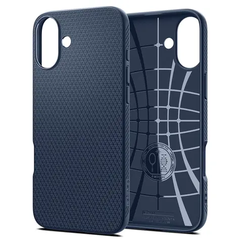 Spigen Liquid Air ochranný kryt pro Apple iPhone 16 Plus modrá