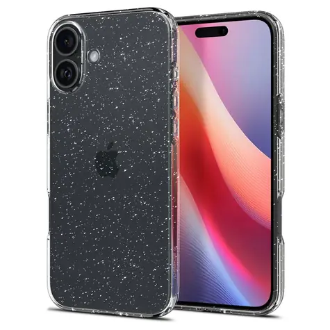 Spigen Liquid Crystal Glitter ochranný kryt pro Apple iPhone 16 crystal quartz