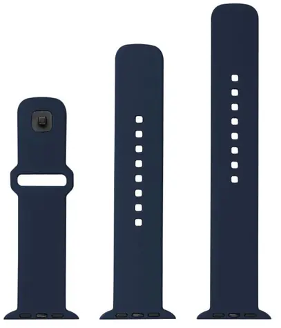 FIXED Set silikonových řemínků Silicone Sporty Strap pro Apple Watch 42/44/45mm modrý
