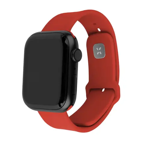 FIXED Set silikonových řemínků Silicone Sporty Strap pro Apple Watch 38/40/41mm červený