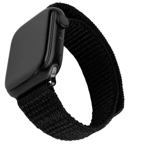 FIXED Nylonový řemínek Nylon Sporty Strap pro Apple Watch 38/40/41mm černý