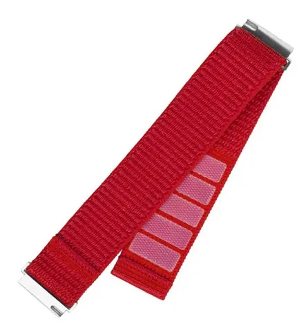 FIXED Nylonový řemínek Nylon Sporty Strap s Quick Release 20mm pro smartwatch červený