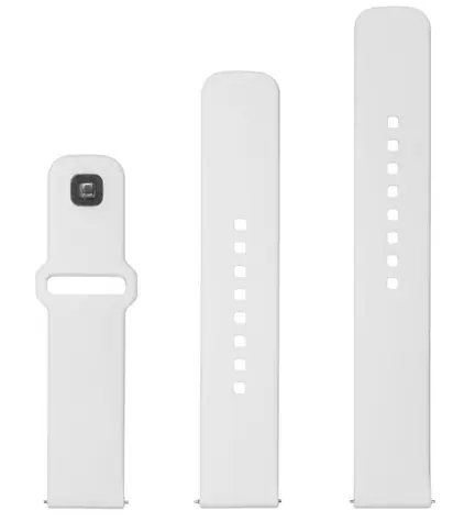 FIXED Set silikonových řemínků Silicone Sporty Strap s Quick Release 20mm pro smartwatch bílý