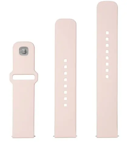 FIXED Set silikonových řemínků Silicone Sporty Strap s Quick Release 20mm pro smartwatch růžový