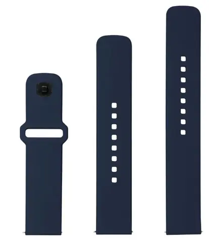FIXED Set silikonových řemínků Silicone Sporty Strap s Quick Release 20mm pro smartwatch modrý