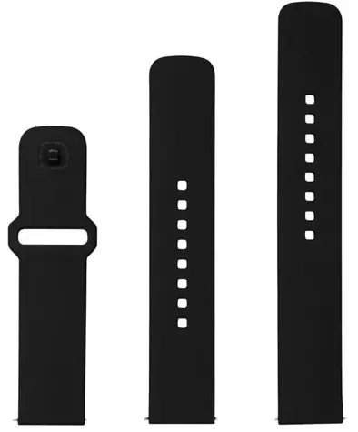 FIXED Set silikonových řemínků Silicone Sporty Strap s Quick Release 20mm pro smartwatch černý