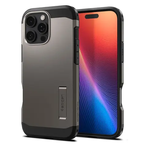 Spigen Tough Armor MagSafe ochranný kryt pro Apple iPhone 16 Pro gunmetal