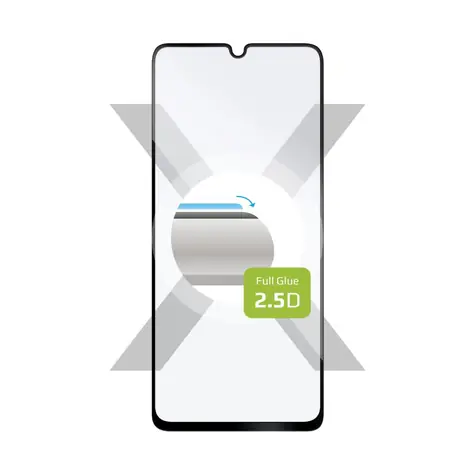 FIXED Ochranné tvrzené sklo Full-Cover pro Realme Note 50 černé / lepení přes celý displej