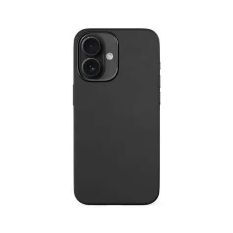 Epico Mag+ Leather ochranný kryt s MagSafe pro Apple iPhone 16 černá
