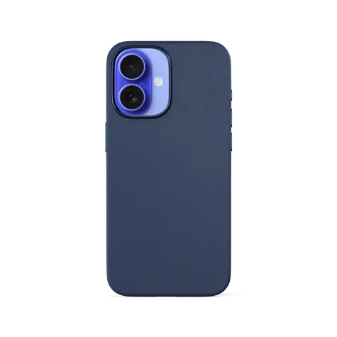 Epico Mag+ Leather ochranný kryt s MagSafe pro Apple iPhone 16 modrá