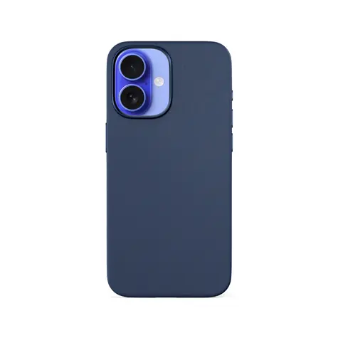 Epico Mag+ Leather ochranný kryt s MagSafe pro Apple iPhone 16 Plus modrá