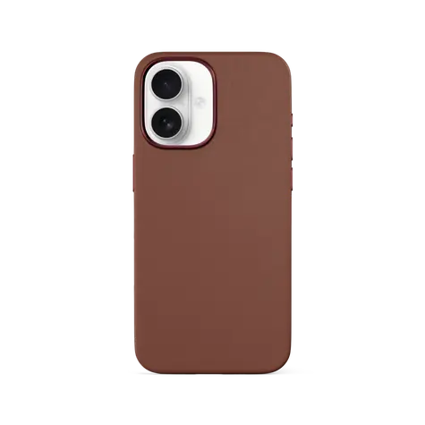 Epico Mag+ Leather ochranný kryt s MagSafe pro Apple iPhone 16 hnědá