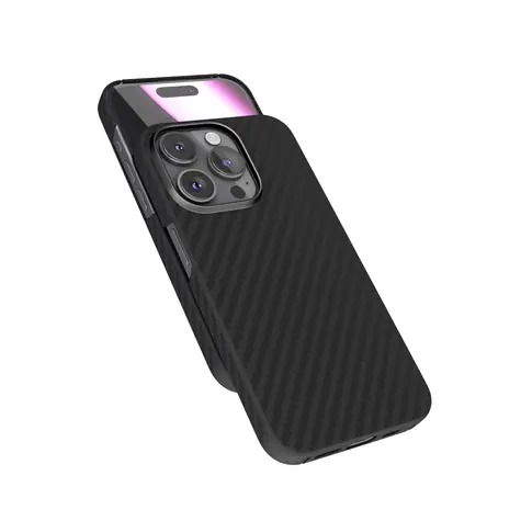 Epico Mag+ Carbon ochranný kryt s MagSafe pro Apple iPhone 16 Pro černá