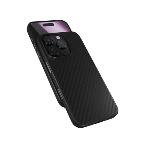 Epico Mag+ Hybrid Carbon ochranný kryt s MagSafe pro Apple iPhone 16 Pro Max černá