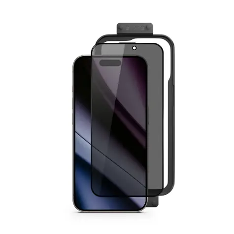 Epico Privacy Glass 3D Ochranné sklo pro Apple iPhone 16 Pro / s instalačním rámečkem