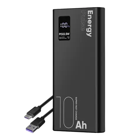 Obal:Me EnergyPulse Powerbanka 10000mAh 22.5W černá