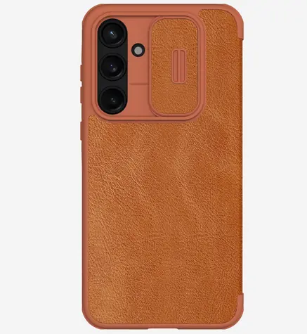 Nillkin Qin Book PRO Pouzdro pro Samsung Galaxy A55 5G hnědá