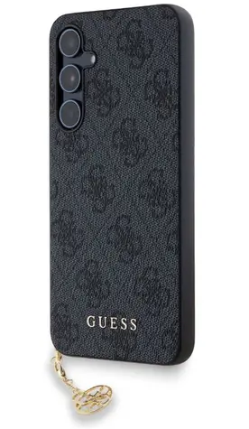 Guess 4G Charm Zadní Kryt pro Samsung Galaxy A55 5G šedá