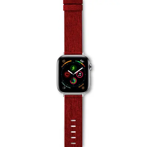 Epico Canvas řemínek pro Apple Watch 42/44/45/49mm červená