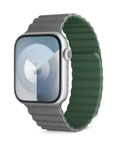 Epico Magnetický pásek pro Apple Watch 42/44/45mm šedo-zelená