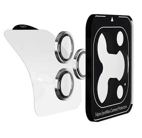 Epico Aluminium Lens Protector Ochranné sklo fotoaparátu pro Apple iPhone 14 Pro/14 Pro Max stříbrná