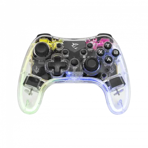 White Shark GPW-8039 LEGION transparentní / Bezdrátový gamepad /  PS3 & PS4 & PC & Android & iOS