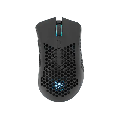 White Shark LIONEL černá / Herní bezdrátová myš / optická / 10000 DPI / 6 tlačítek / RGB / USB