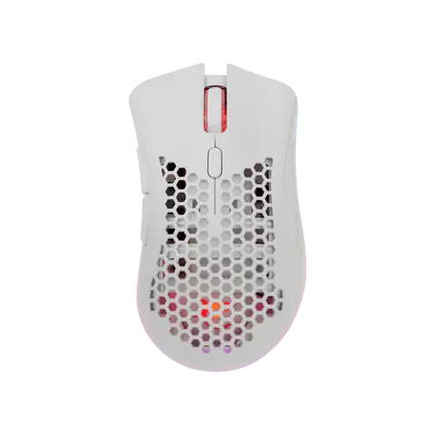 White Shark LIONEL bílá / Herní bezdrátová myš / optická / 10000 DPI / 6 tlačítek / RGB / USB