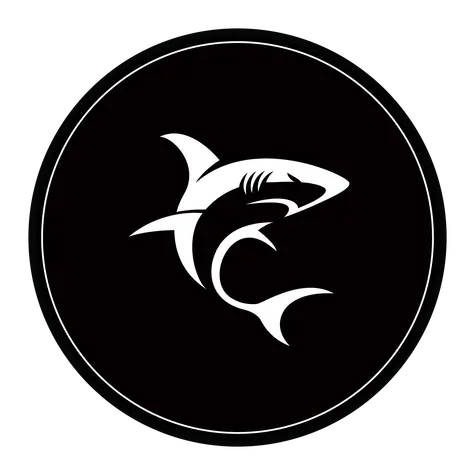 White Shark PHARAOH Ochranná podložka pod židli černo-bílá / kulatá / průměr 120 cm 