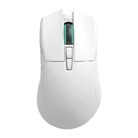 Darmoshark N3 bílá / Herní bezdrátová myš / 26000DPI / 7 tlačítek / USB-C / BT / 2.4G 