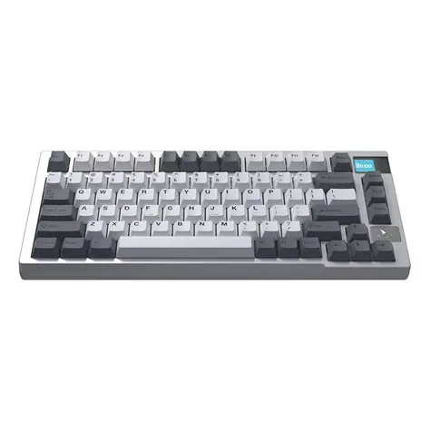 Darmoshark K8 bílá / Herní bezdrátová klávesnice / mechanická / USB / BT / 2.4G 