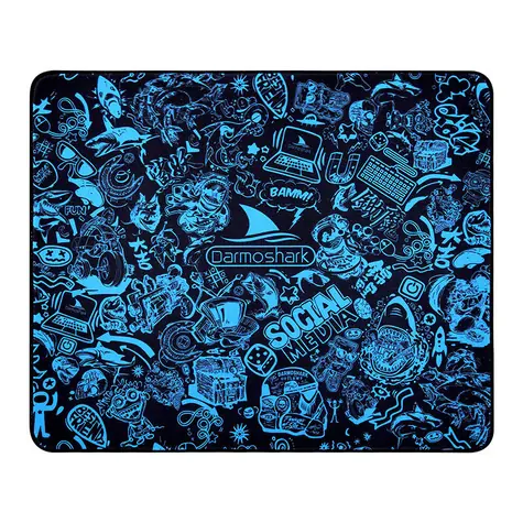 Darmoshark PAD-3 modrá / Podložka pod myš / 360 x 300 x 4 mm